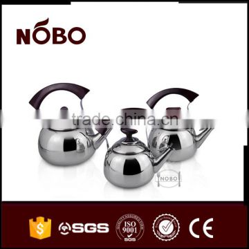 eco-friend high quality bakelite handle whistling kettle stainless steel