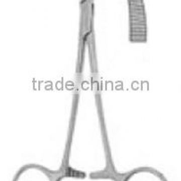 Body Piercing Forceps Stainless Steel , Straight, Serrated Jaw, Length 5"