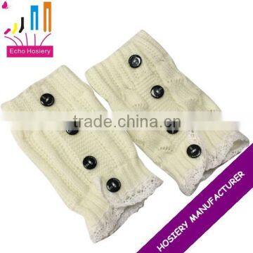 crochet trim lace boot socks