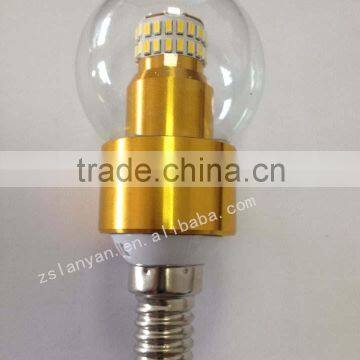 warm white Silver/Golden Shell LED Candles Light