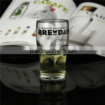 Unique Hot Sale Popular 300ml Funny Yard Beer Glass With Black Logo Decal Customized Size photo-3