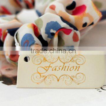 Classy customized recyclable paper swing tags