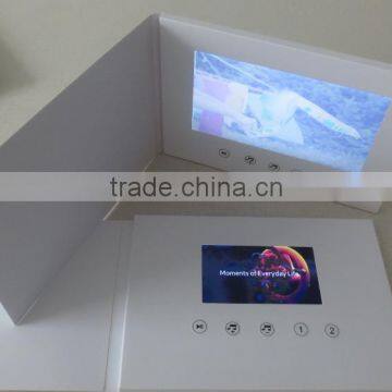 Paper Material and Business Style custom video greeting card 7inch LCD display