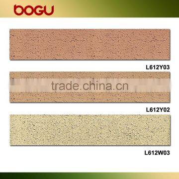 Clinker thin brick veneer red clay full body rough tile