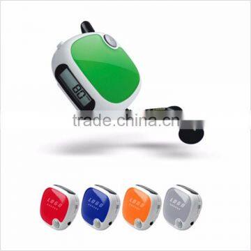 Sportmaster Pedometer with Earplug Jogging Step Walking Calorie Counter pedometer Technology 2016