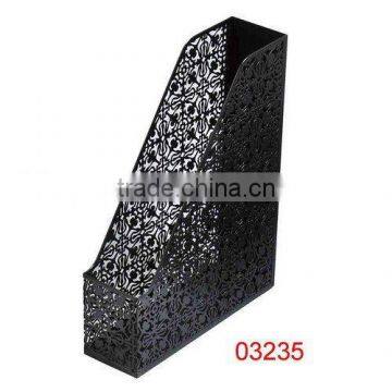 Desk Top Engraved Magazine Orgaznier (flora pattern)