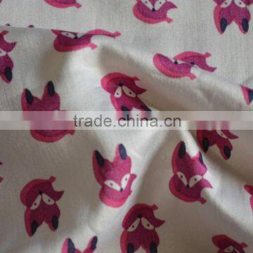 80s Cotton Combed Sateen Print Fabric
