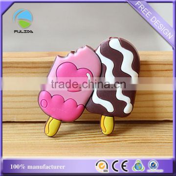 wholesale ice cream ice pop plastic rubber notepad decorating magnet