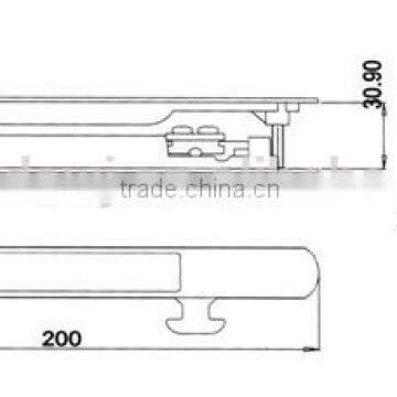 Aluminium Sliding Window and Door Lock With Key, UPVC Profile Window Materials photo-2