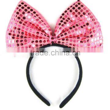 Giant party bow tie headband