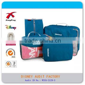 XF 2015 Durable 4 Pcs Set Travel Packing Cubes for Travel Bags
