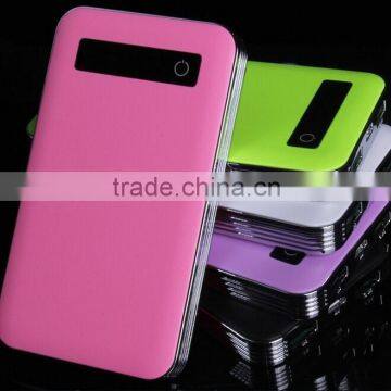 High capacity Smart touch screen poymer battery power bank 8000mah