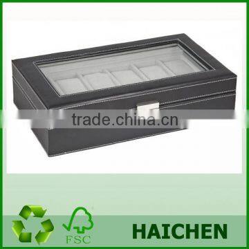 Black Leather Display box cardboard display boxes