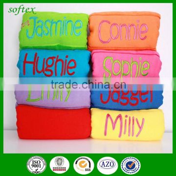 china wholesale cotton Embroidered personalized beach towels with names