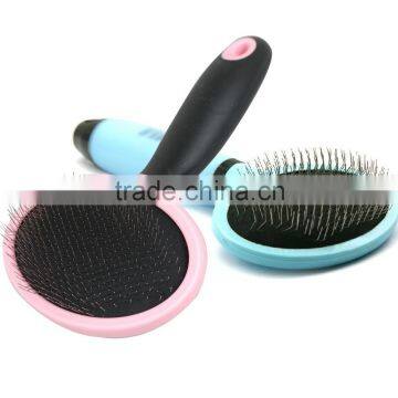 Pink/Blue Dog Cat Fur Comb Brush Long Short Hair Grooming Thin Pin Shedding Tool photo-2