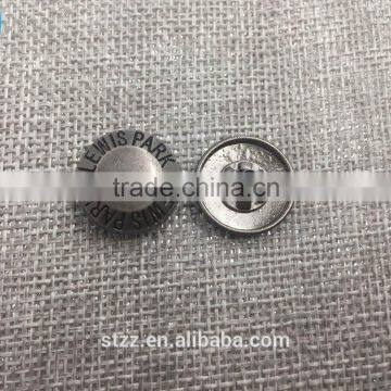 Custom made metal jeans denim buttons