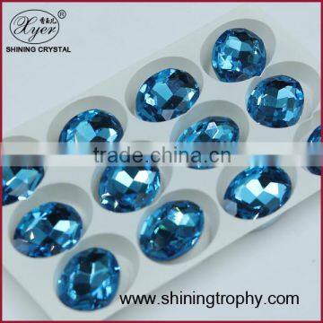 Wholesale Sapphire Crystal Jewelry Beads,Bule Glass Crystal Loose Stone