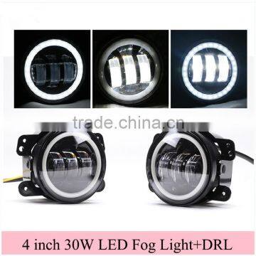 4 Inch Led Fog Light /Driving Auxiliary HeadLamp With DRL t for Jee-p Wrangle-r Dodge Magnum Journey Chrysler 300 PT Cruiser photo-2