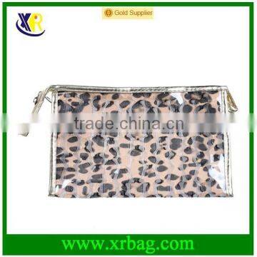 Factory price clear plastic zipper cosmetic bags