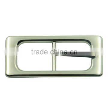 Manufacturing nickel free high quality shiny plated metal rectangle bag belt pin buckle