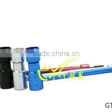 GT02089 The Hammer Shape Mix Color al Metal Smoking Pipe photo-2