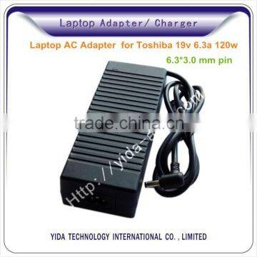 100 240v 50 60hz Laptop AC Adapter for Toshiba 19v 6.3a 120w 6.3*3.0