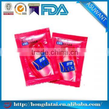 Vivid Small Aluminum Foil Shampoo Sachets Cosmetic Sample Sachets