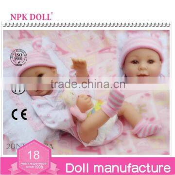 NPK DOLL Reborn Baby Dolls Silicone Handmade Look Real Doll Full Vinyl Girl Doll