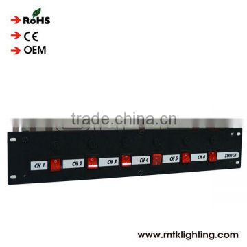 CE Certification 6 outputs saperate control 3680W mixer lighting electrical power box console