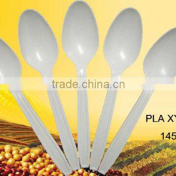 Biodegradable disposable plastic tea spoon:XYFS-01