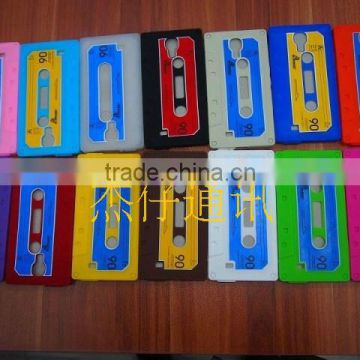 New Design tape Silicone skin cover for Samsung 9500/S4