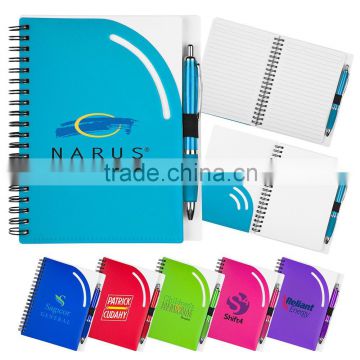 spiral notebook with custom LOGO