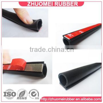 D shape noise rubber weather stripping