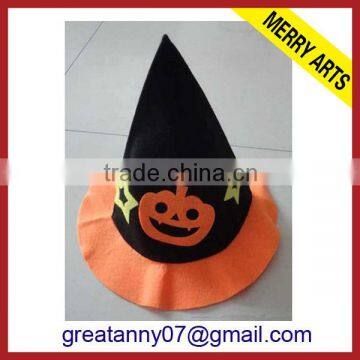 Wholesale YiWu 2015 new product New Carniva Black and Yellow Halloween Hat with bat logo