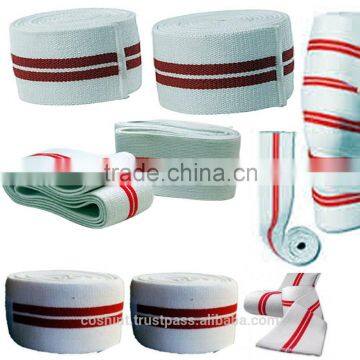 Stripes Knee Wraps Ci-2506-20Knee Wraps Weight lifting Bandage Straps Body building Gym Training onex straps