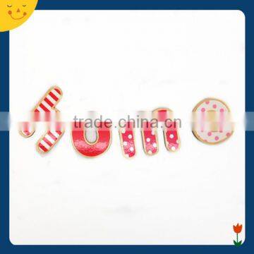Red/stripe/yellow/blue Colorful Custom Wooden Magnets for Fridge
