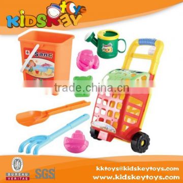 hot sale Children plastic tool play set beach sand castle molds toy