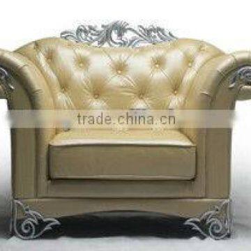 Neo-classical leather single sofa (LS-109-A)