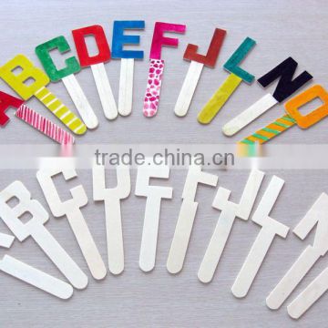 Capital Alphabet Shaped Craft Sticks