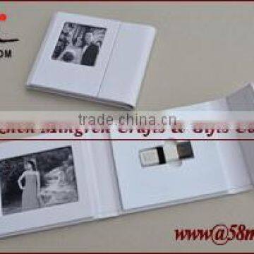 Leather Fabric USB Memory Packaging Case