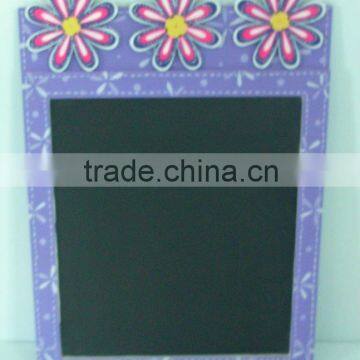 wooden purple flower stationery