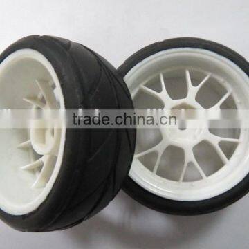 RC Racing Tires Tyre Wheel Rim Fit HSP HPI 1:10 On-Road Car pre-glued car tires