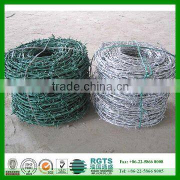 ISO9001 factory galvanized barbed wire