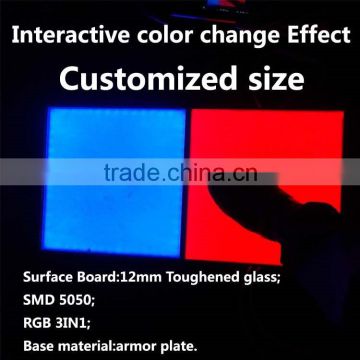 Customized size interactive color change led stage light dance floor