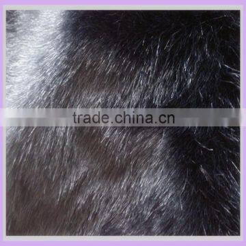 black faux fur fabric long hair goat fur high quality synthetic hair buy from china online