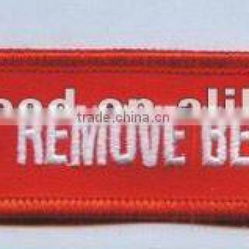 promotional remove before flight keychain,key tag