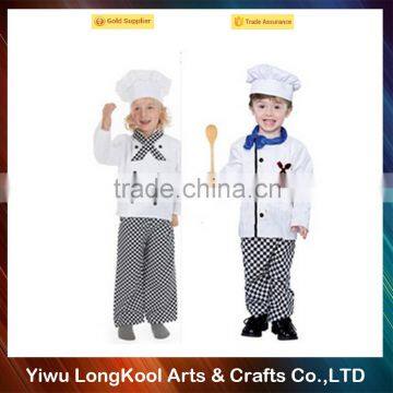 High quality unisex halloween cosplay cook costume for kids