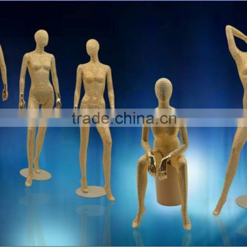 Covered Gold Diamonds Full-Body Female Mannequin