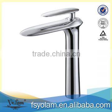 YL81903 Single lever hole wash basin mixer/faucet curved