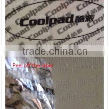 Customized Security transparent tamper evident high residue seal label sticker transfer for mobile security protection
